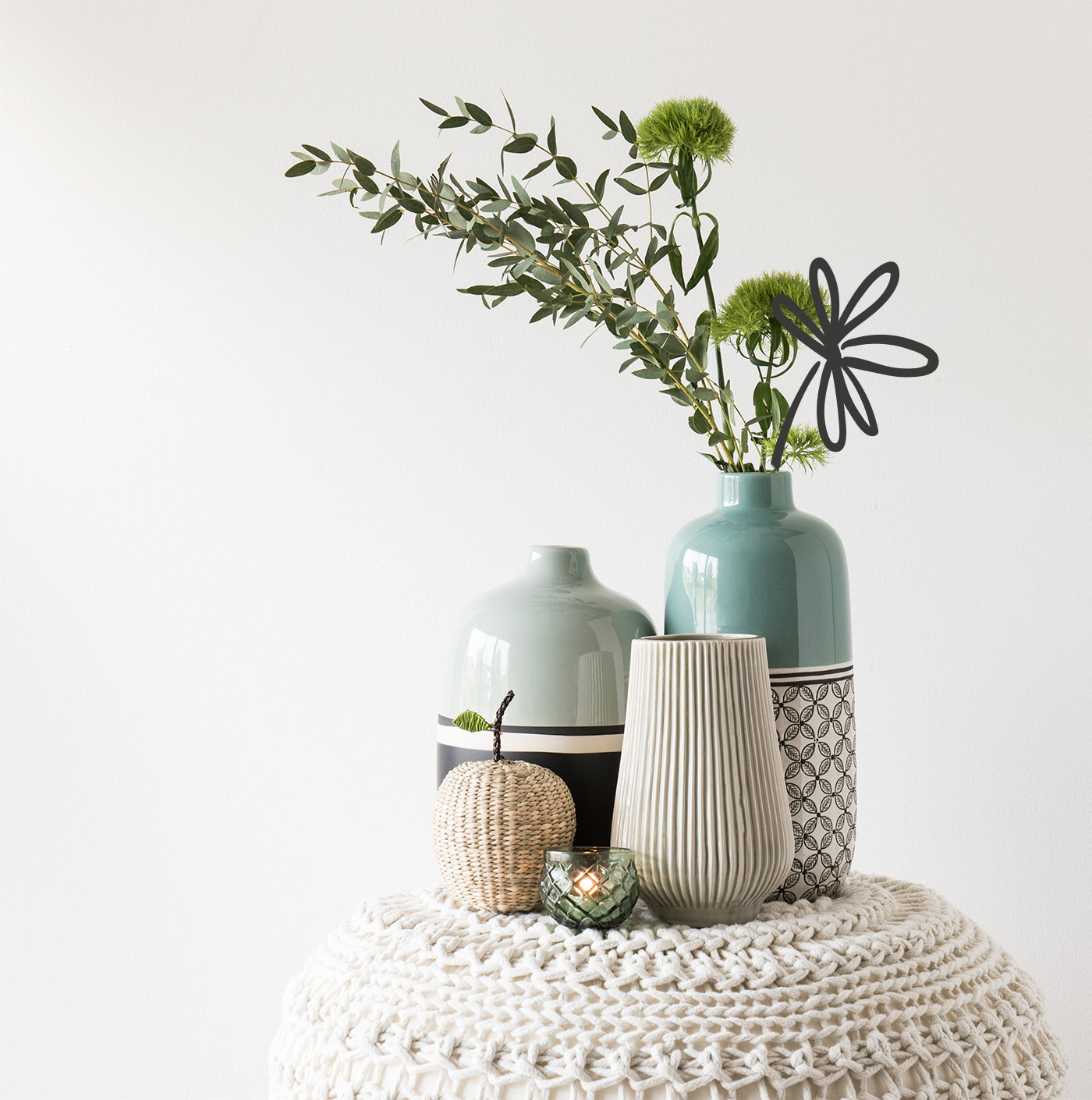 vase green